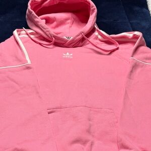 Adidas Men's / Women Vibrant Pink Hoodi